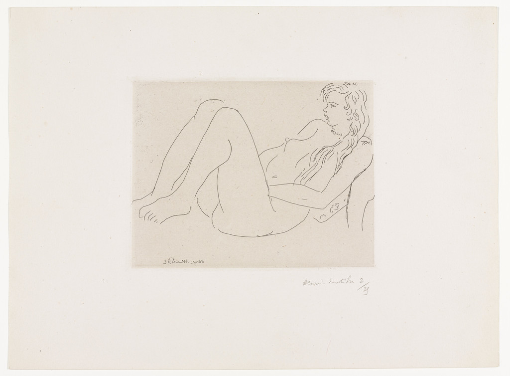 Nude with Necklace and Long Hair (Nu au collier et aux cheveux longs)