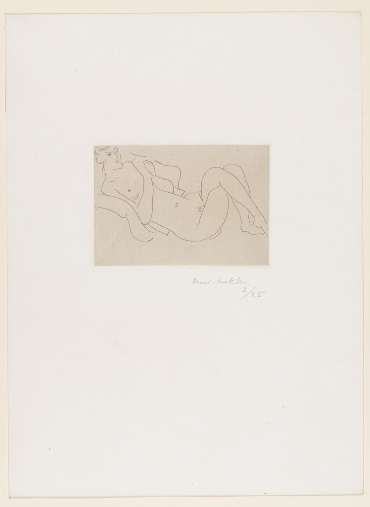Reclining Nude, With Crossed Legs (Nu allongé, jambes repliées)