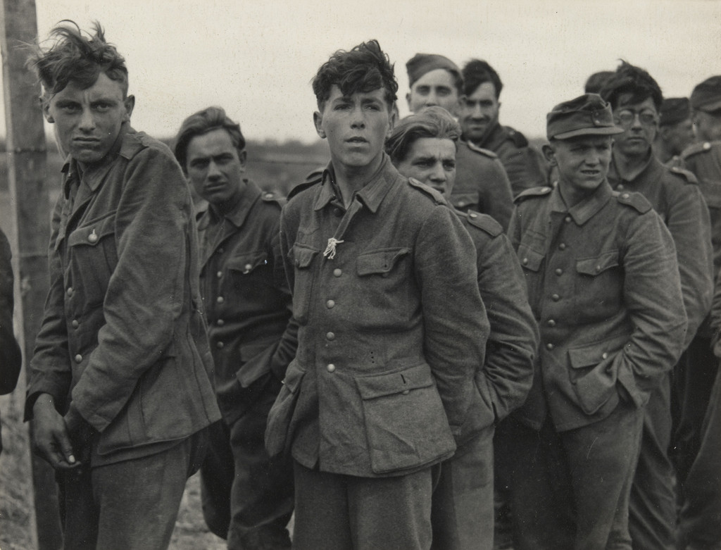Prisoners of War at Normandy Beach