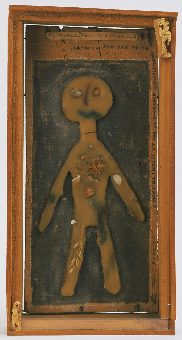 Victor Brauner. &#34;Roy = Les contraires trouve l&#39;homme = Lire - Mélancholie du Bien&#34;. August 29, 1947