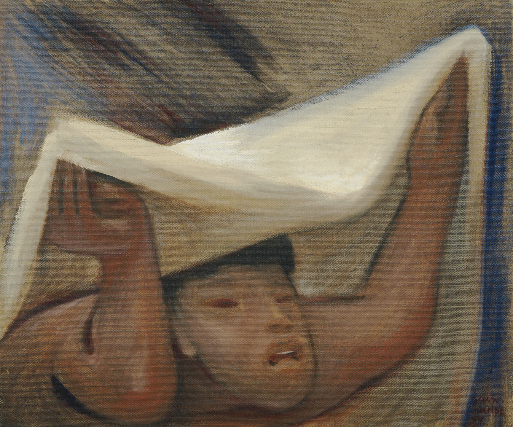 Jean Charlot. Woman Lifting Rebozo. 1935