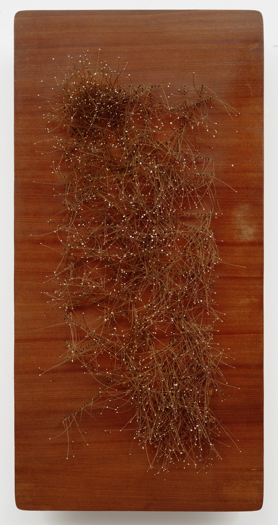 1,914 White Points on Sapele Background