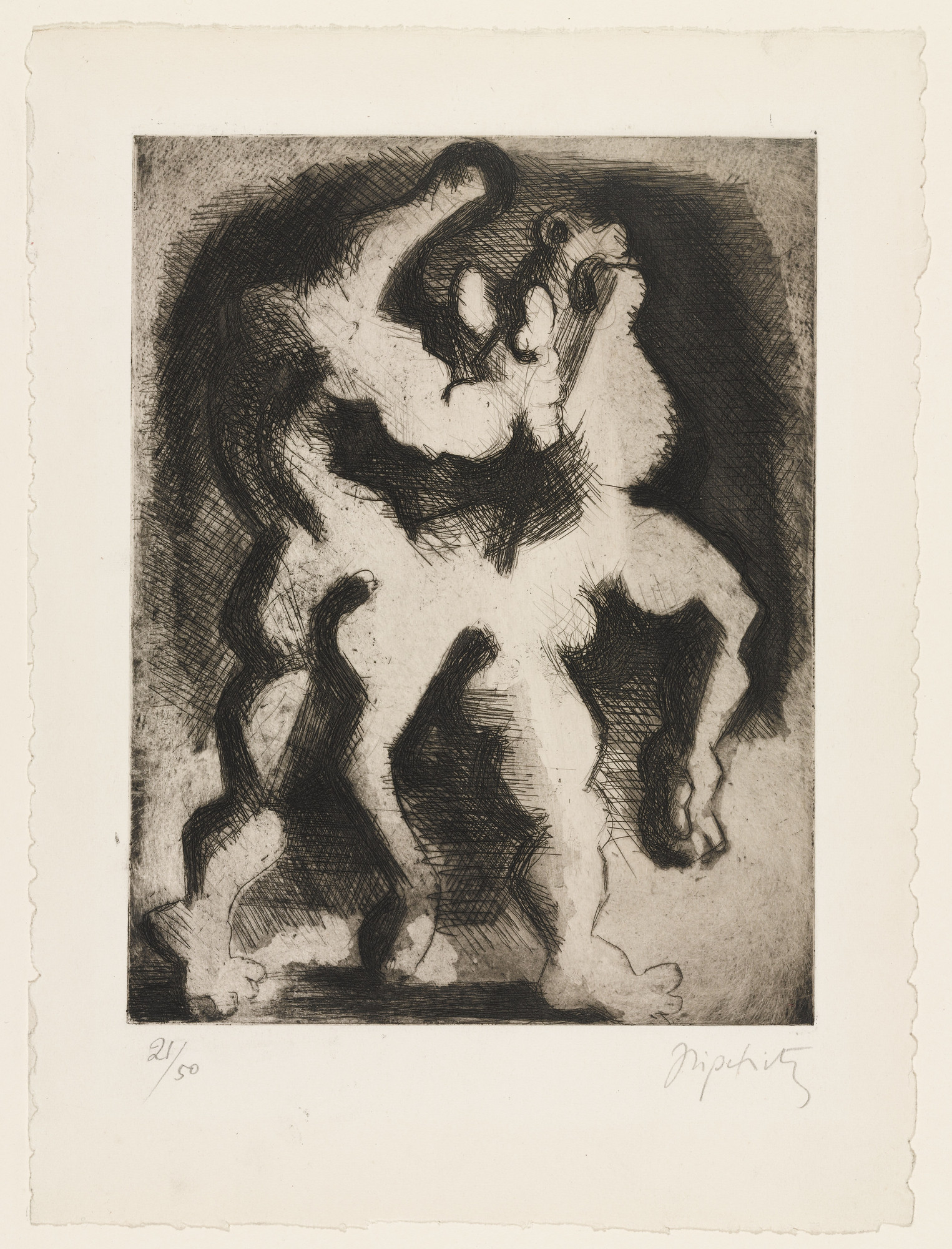 Jacques Lipchitz. Composition with Figures