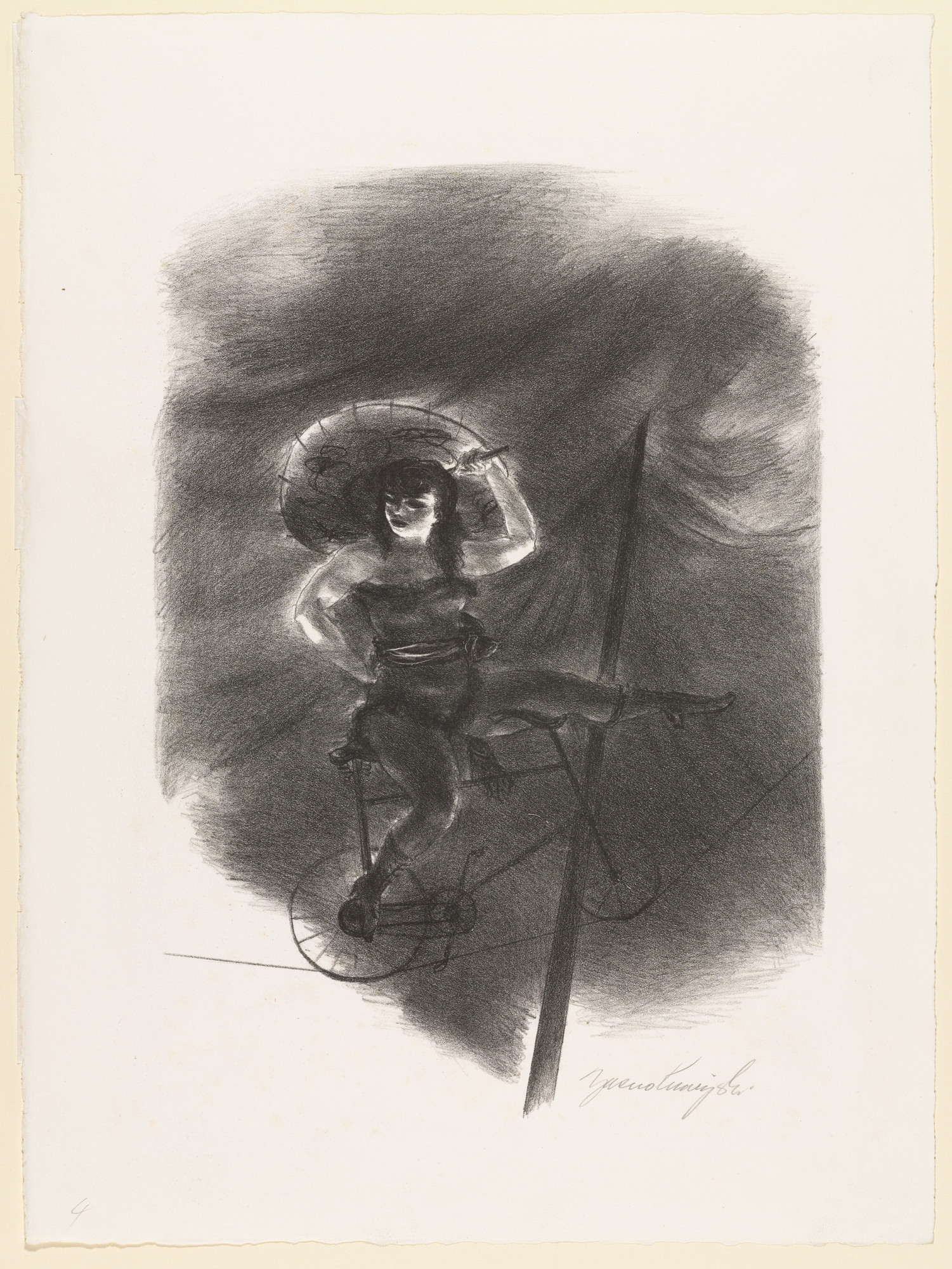 Yasuo Kuniyoshi. Cyclist