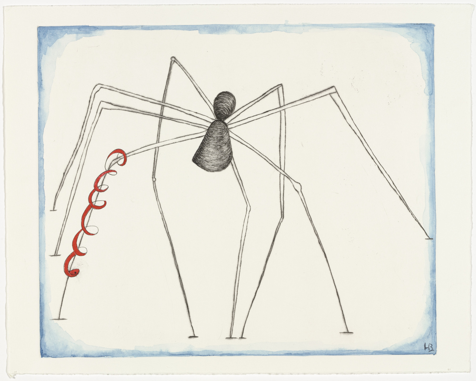 Louise Bourgeois. Untitled (Spider and Snake), state IV of IV, variant