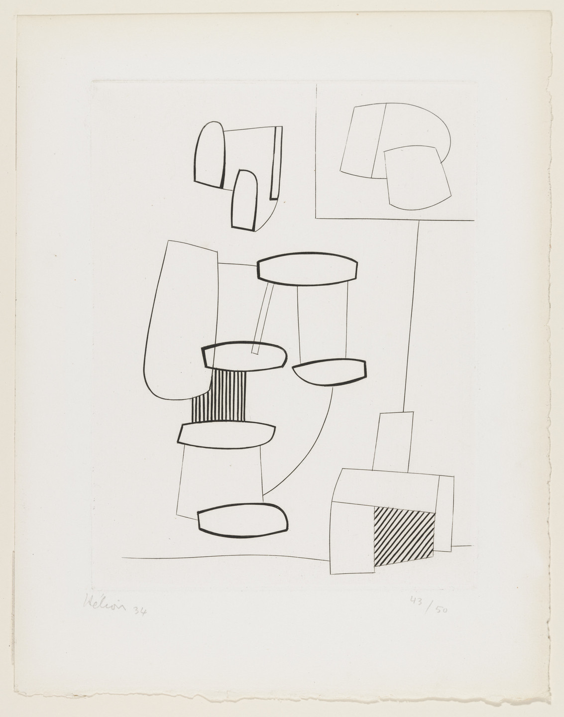 Jean Hélion. Plate (folio 23) from 23 Gravures. 1934, published 1935