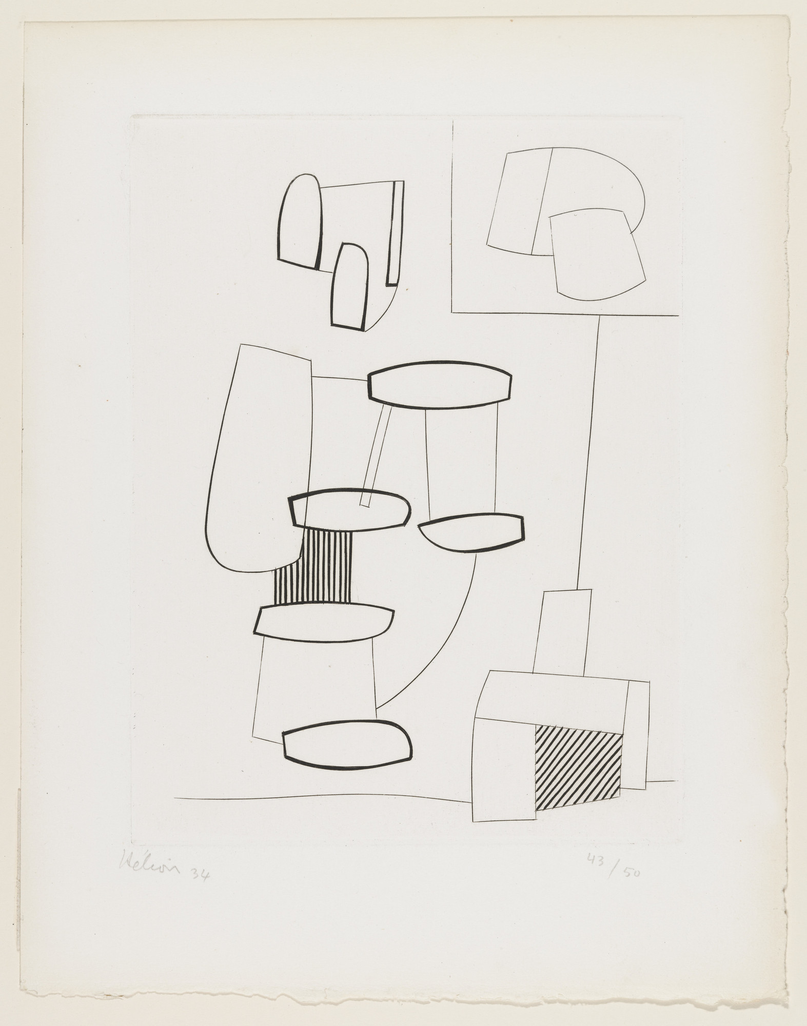 Helion、Abstract Composition、希少画集画 Jean Hélion | MoMA