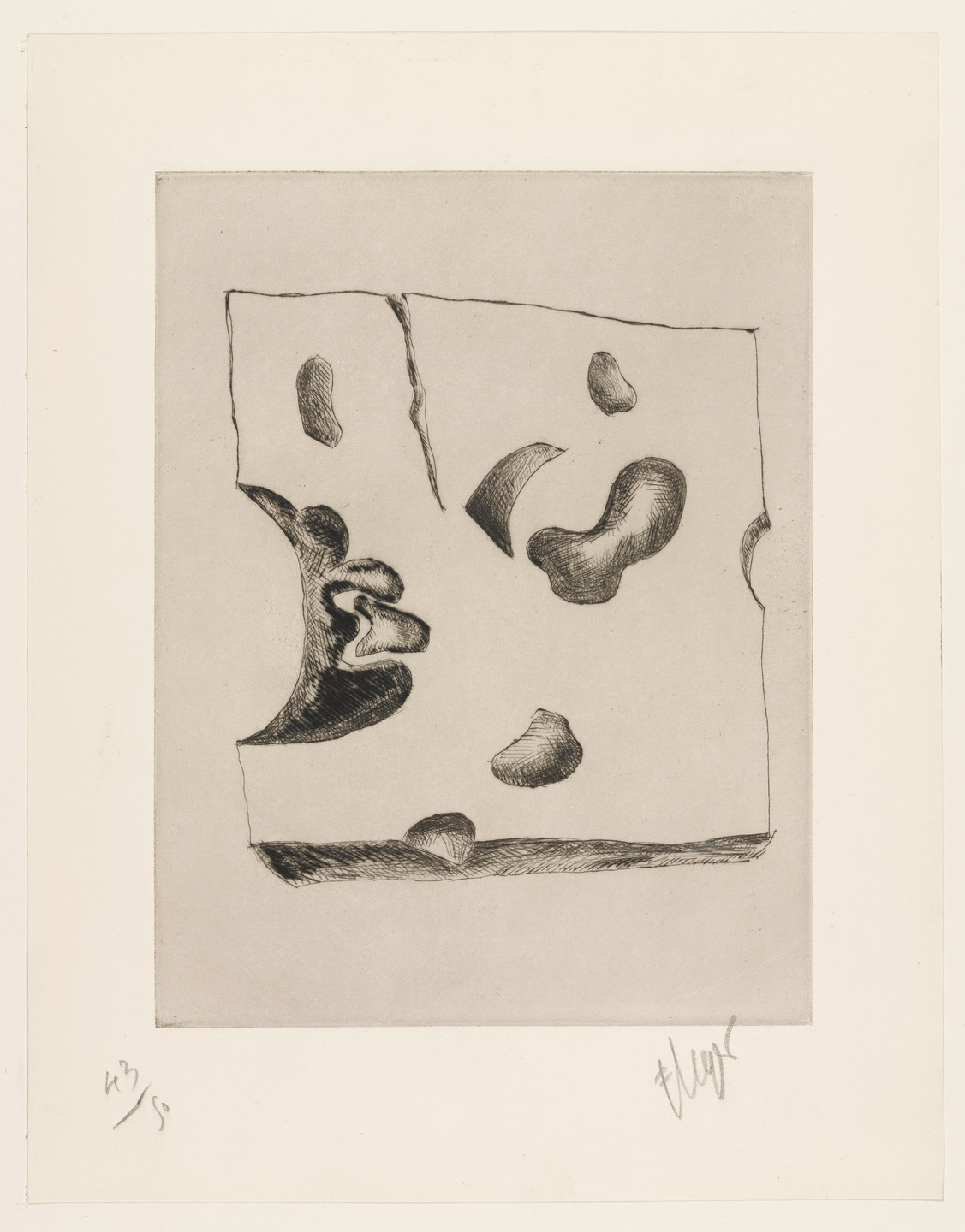 Fernand Léger. Piece of Gruyère (Morceau de gruyère) (plate, folio 27) from 23 Gravures. 1935