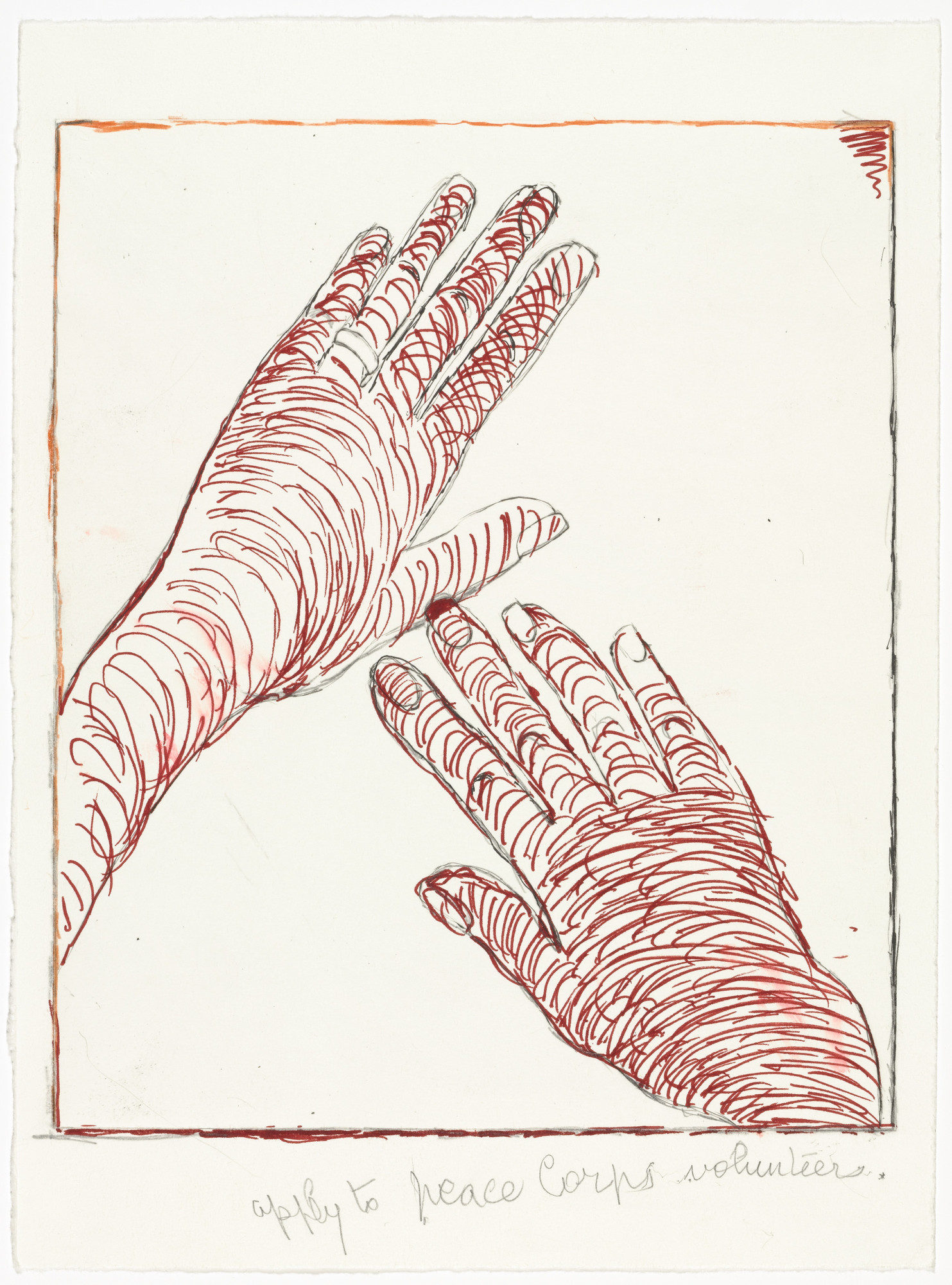 Louise Bourgeois. Hands, state II of VIII