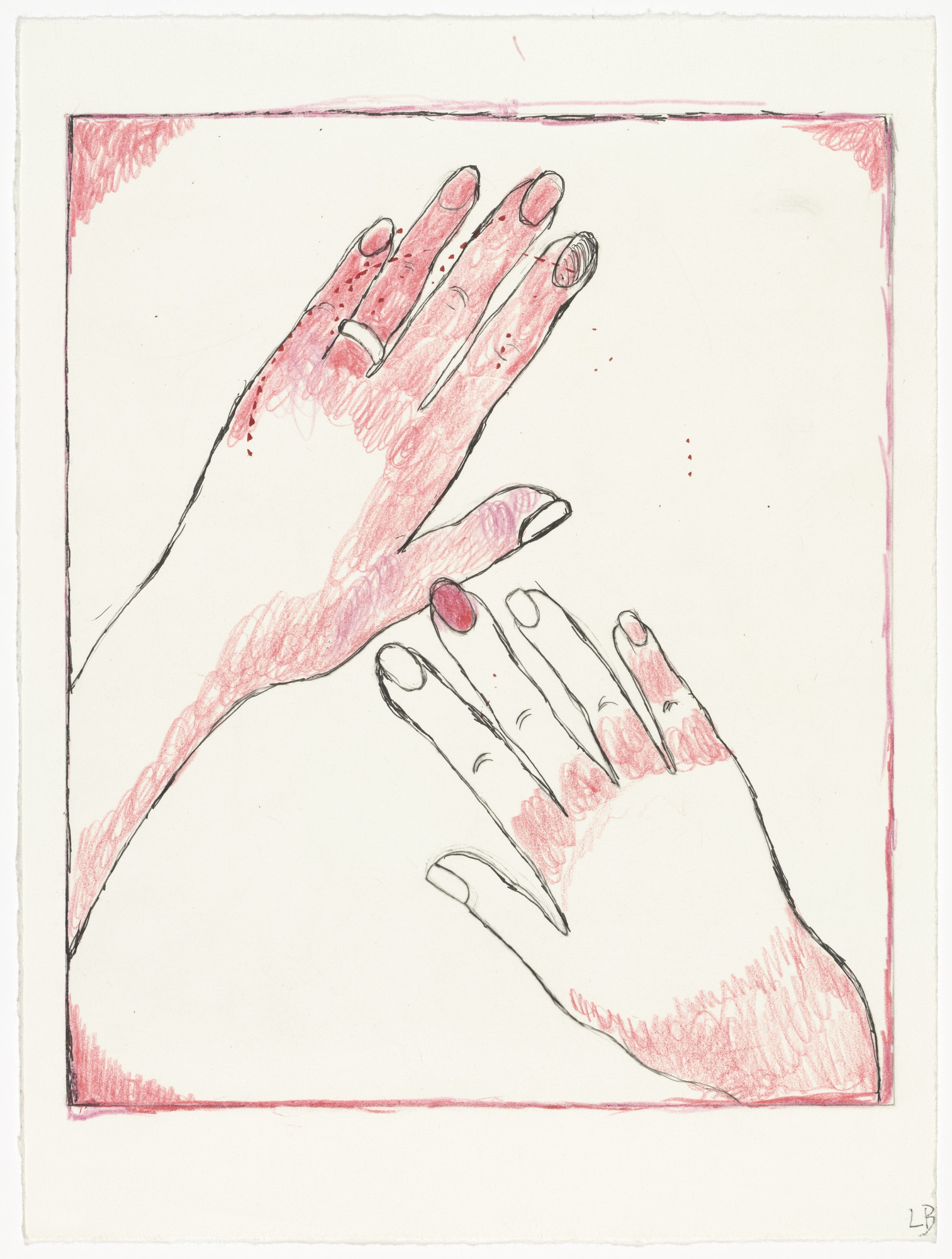 Louise Bourgeois. Hands, state IV of VIII