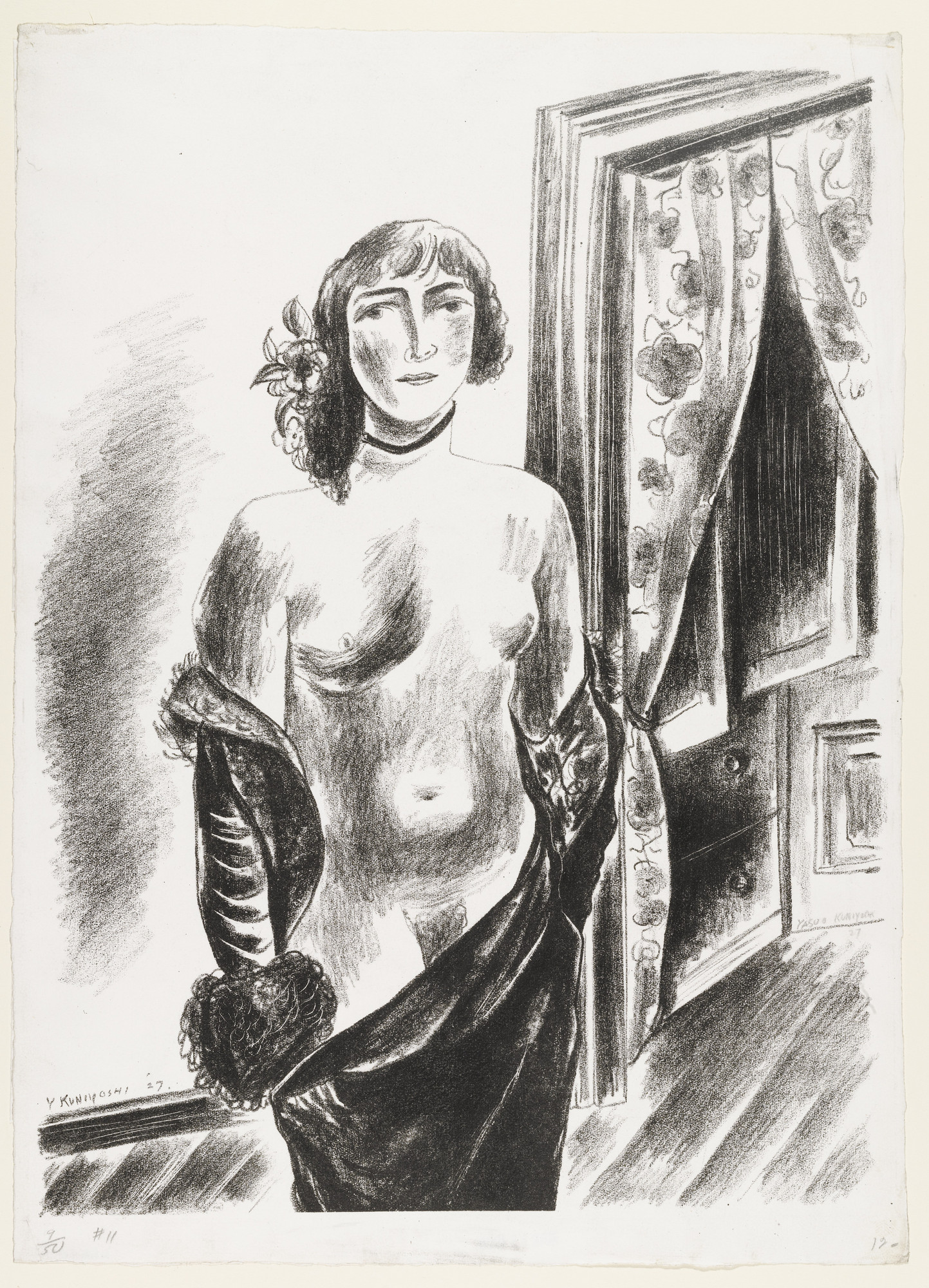 Yasuo Kuniyoshi. Semi-Nude, Standing