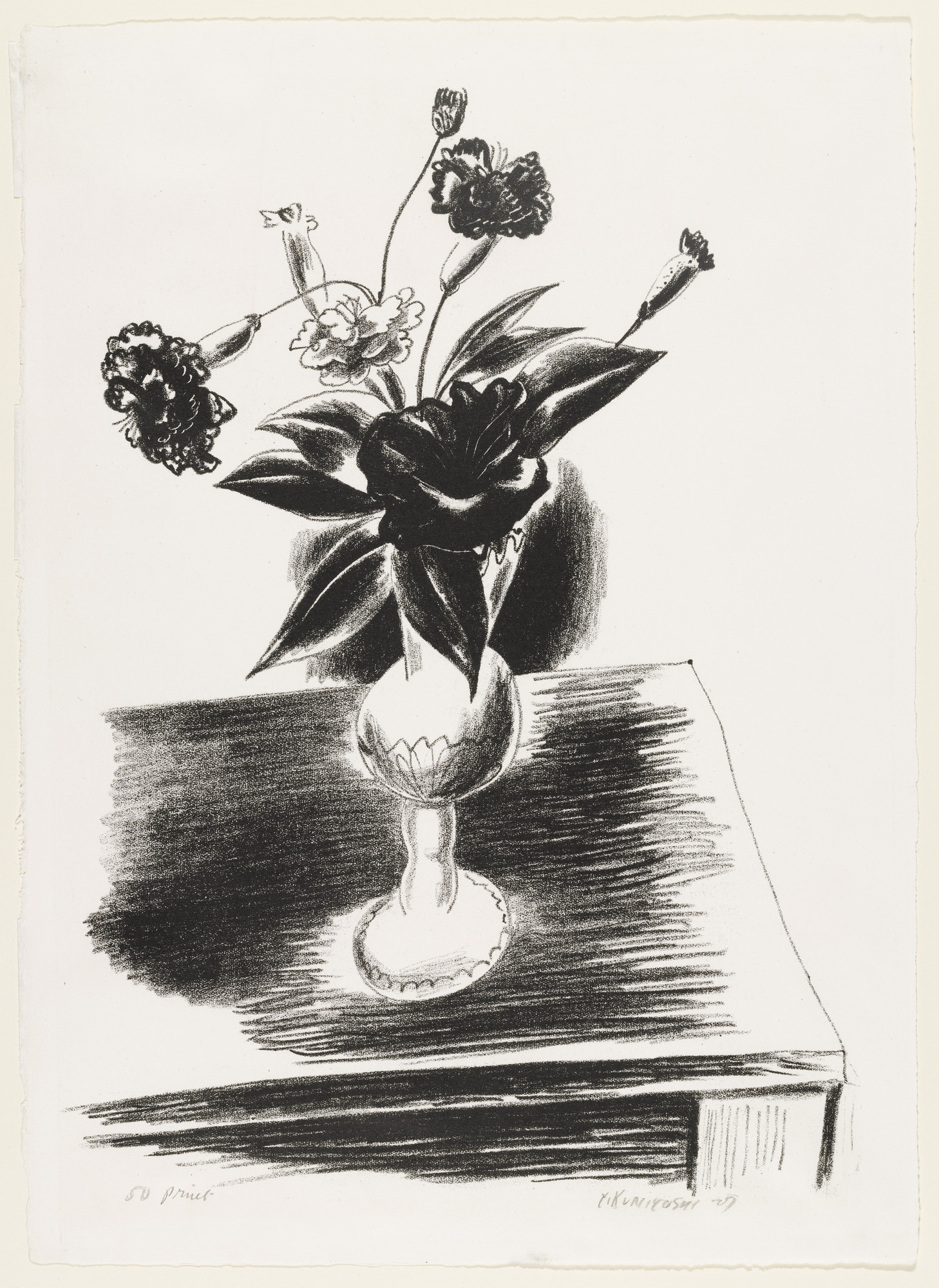 Yasuo Kuniyoshi. Carnations