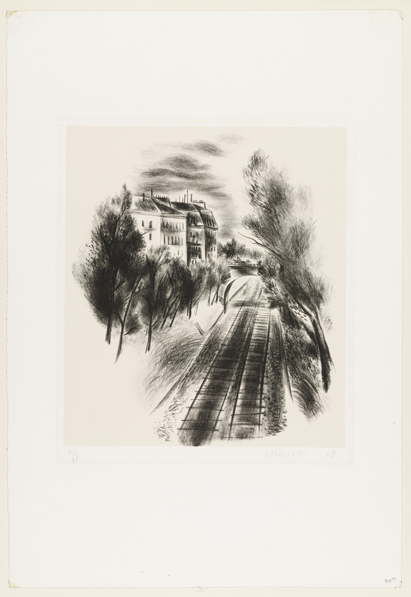 Yasuo Kuniyoshi. Railroad