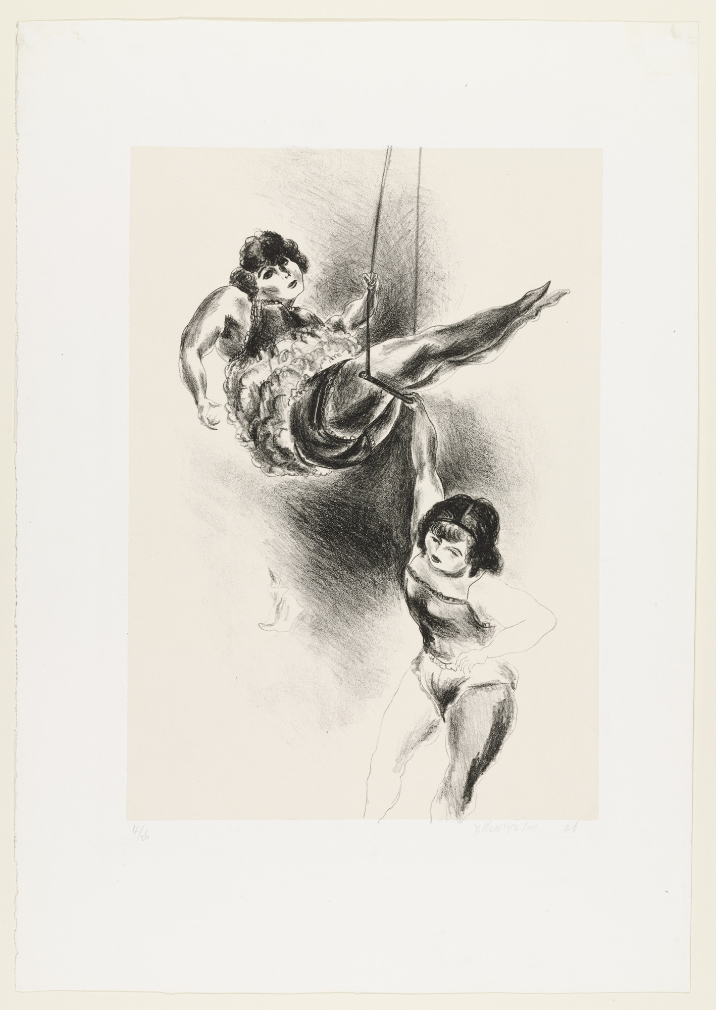 Yasuo Kuniyoshi. Two Acrobats