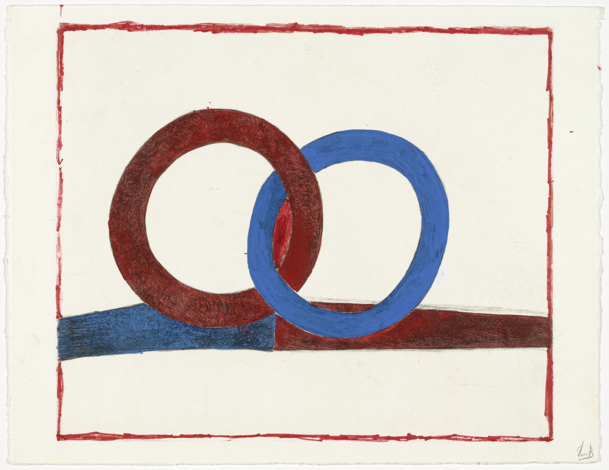 Louise Bourgeois. It Breaks If They Are Separated, state IV of IV, variant
