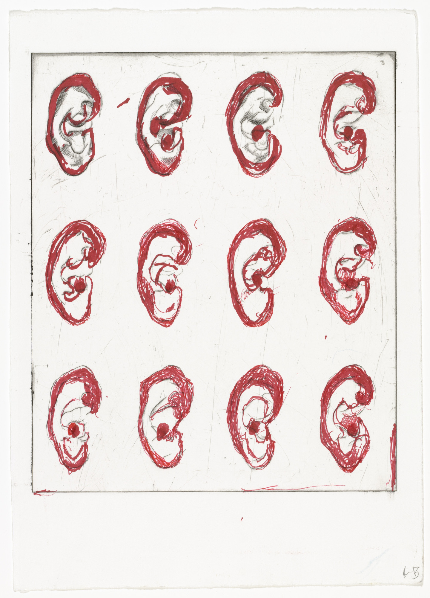 Louise Bourgeois. Ears, state II of VI