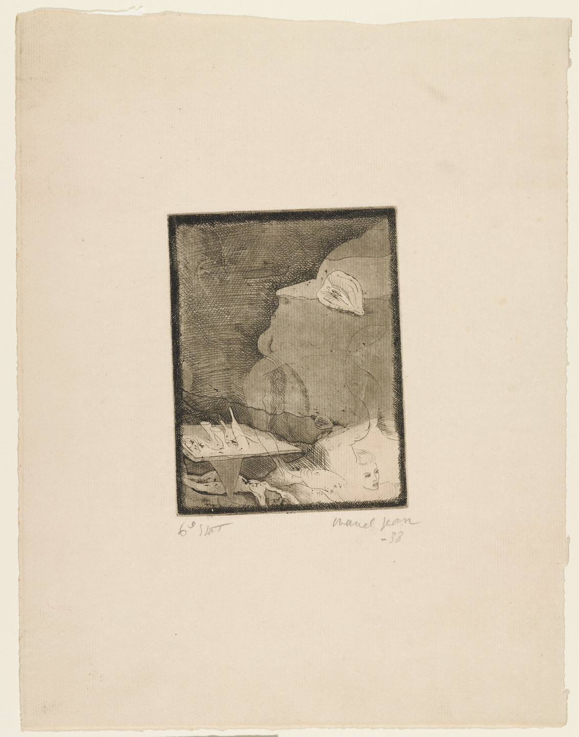 Marcel Jean. Untitled, sixth state. 1938