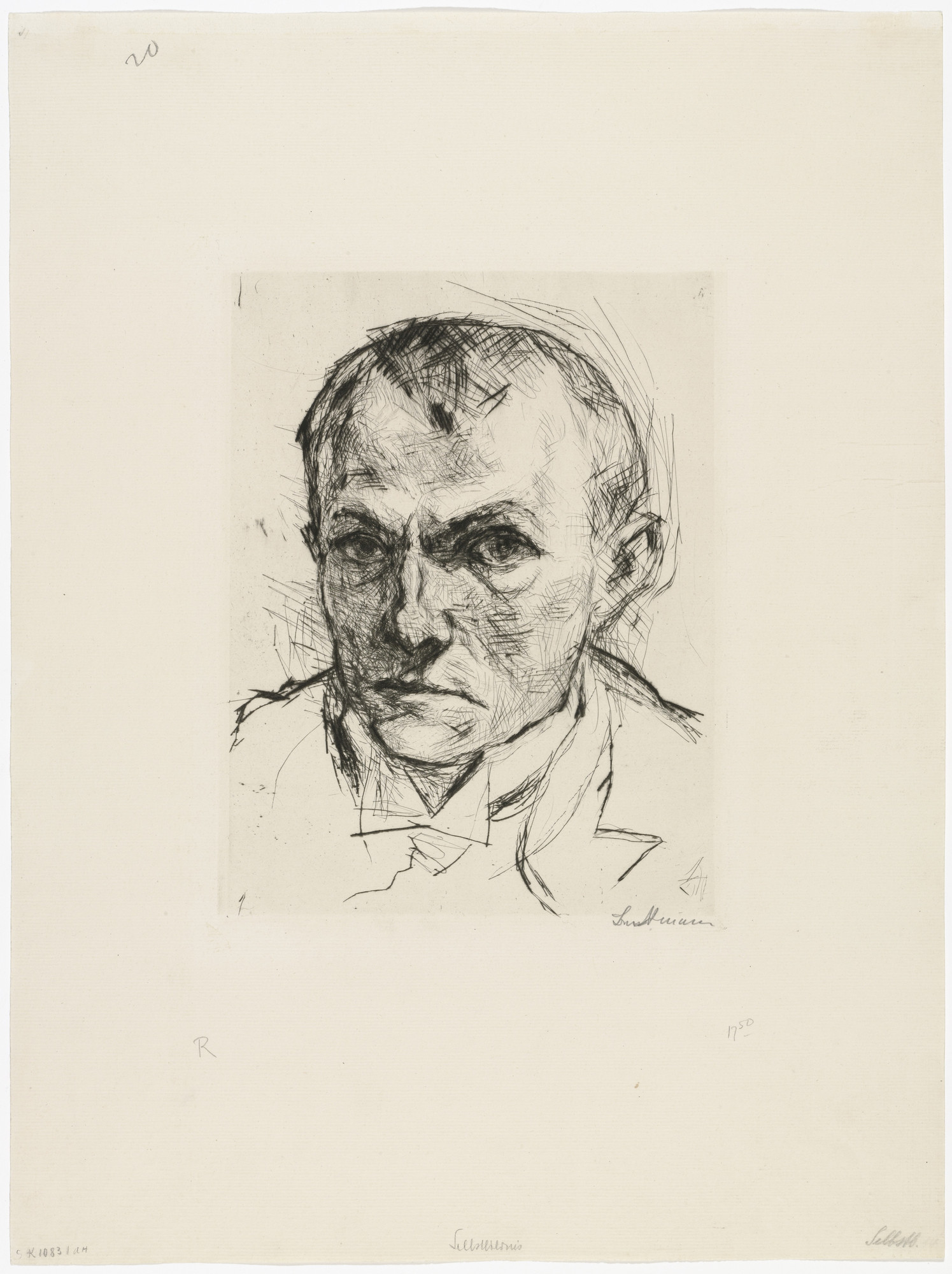 Max Beckmann. Self-Portrait (Selbstbildnis)