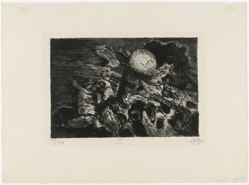 WWI Poster SCULL Otto Dix WW1 realism World War art print Dead soldier old paint