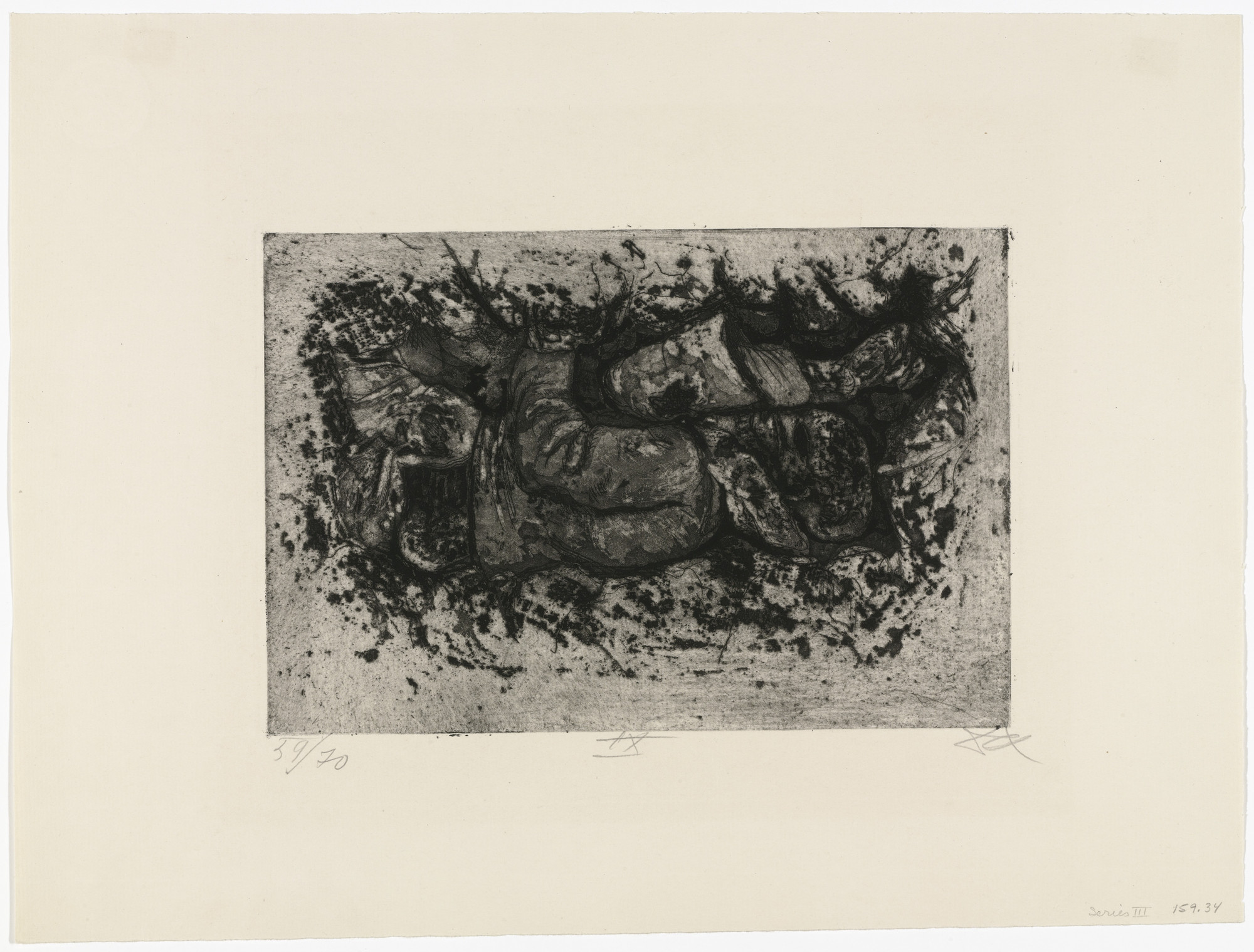 Otto Dix. Found While Digging a Trench (Auberive) [Gefunden beim