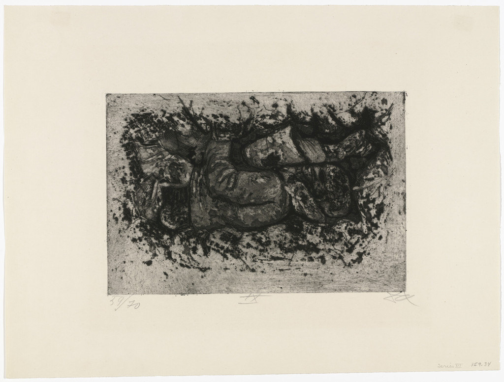Found While Digging a Trench (Auberive) [Gefunden beim Grabendurchstich (Auberive)] from The War (Der Krieg), Otto Dix, (1924)