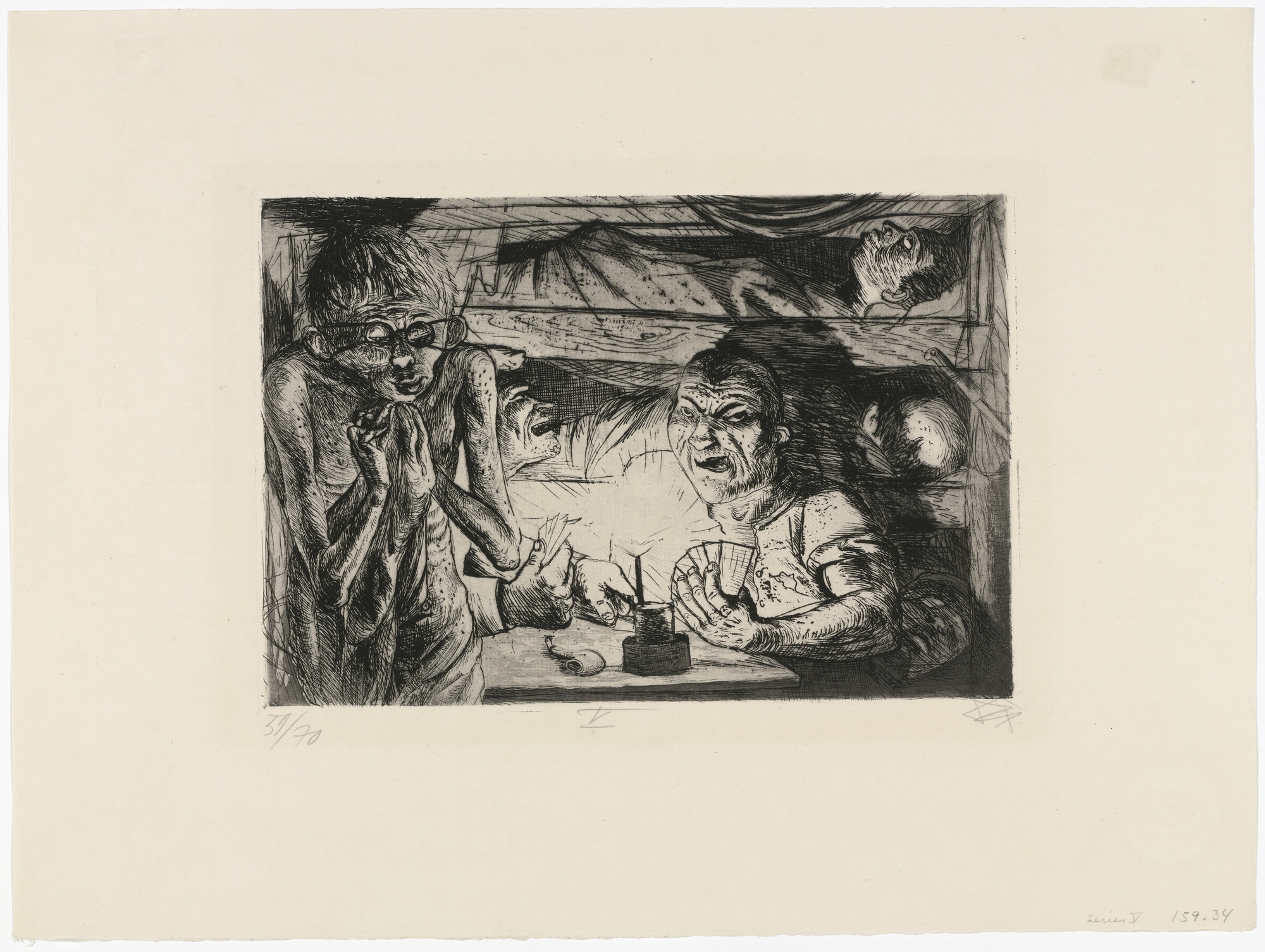 Otto Dix. Foxhole from The War. (1924) | MoMA