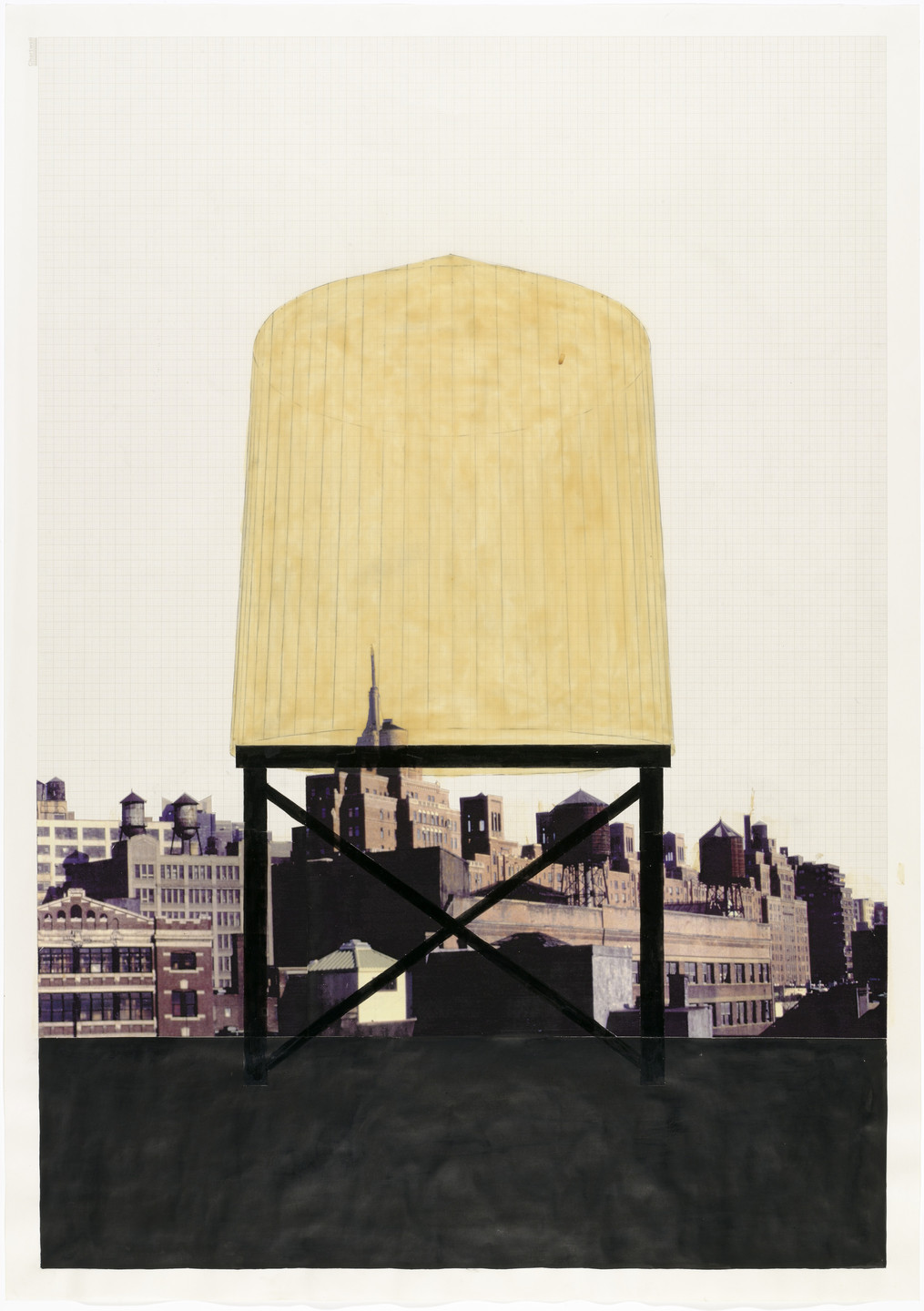 Rachel Whiteread. Drawing for Water Tower, I. 1997 | MoMA