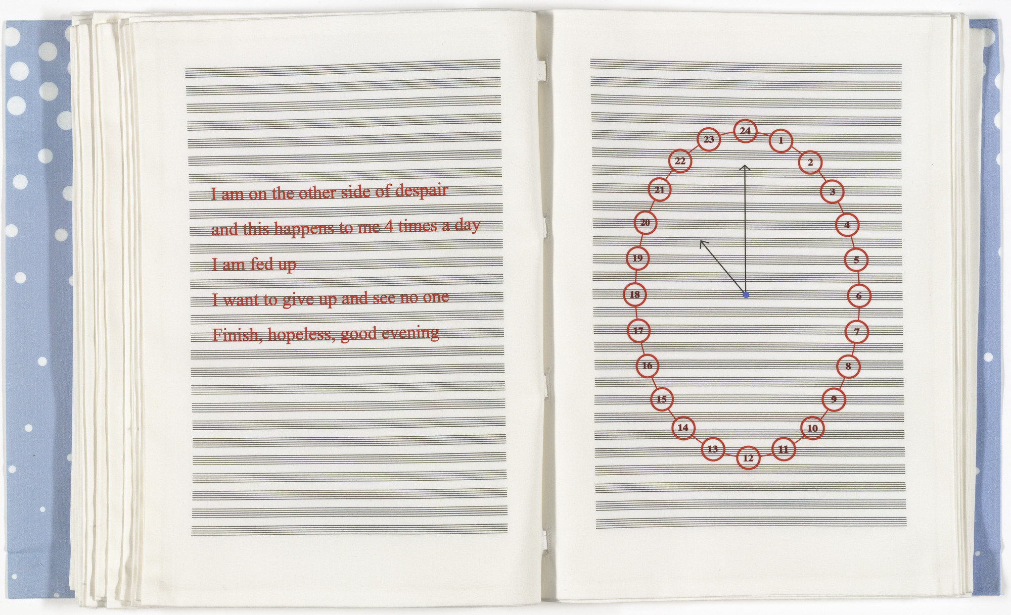 Louise Bourgeois. Untitled, no. 16 of 24, from the illustrated book, Hours of the Day. 2006