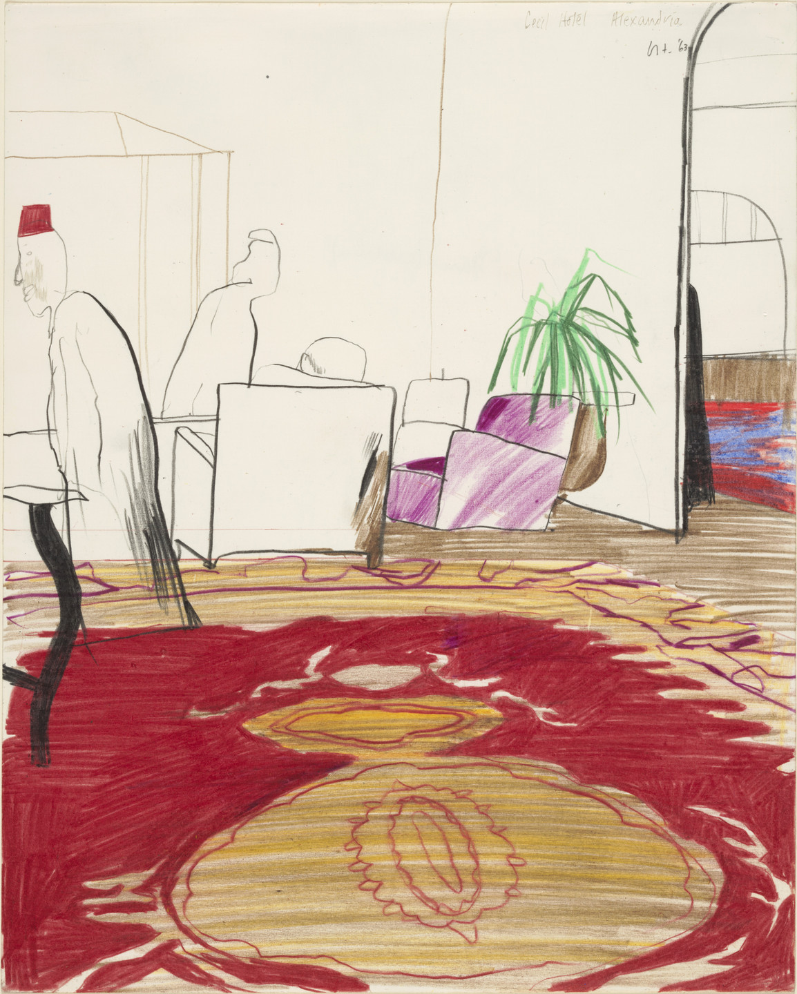 David Hockney. Cecil Hotel. 1963