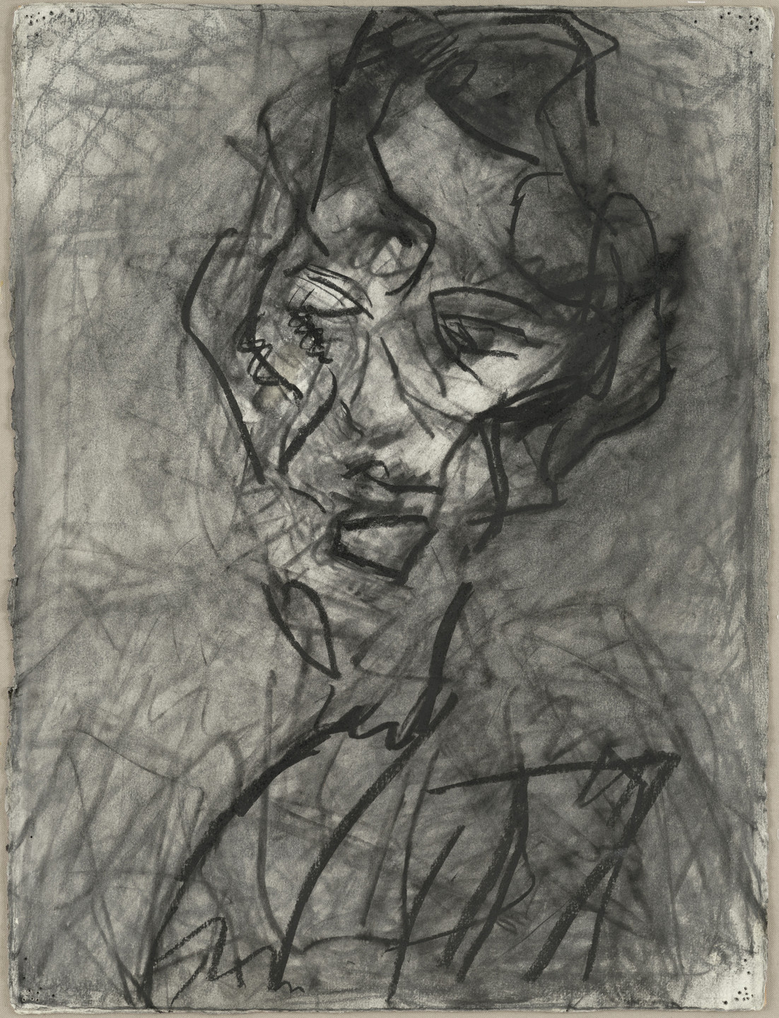 Frank Auerbach. Head of Catherine Lampert VI. (1979-80)