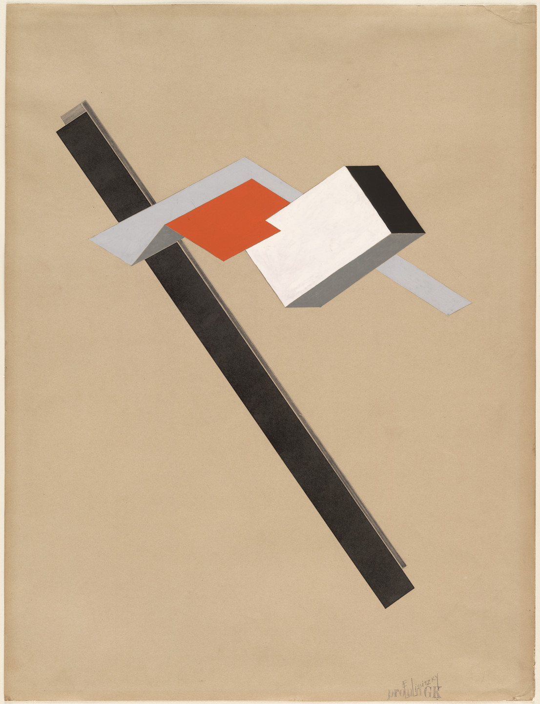 El Lissitzky. Proun GK. c. 1922–23