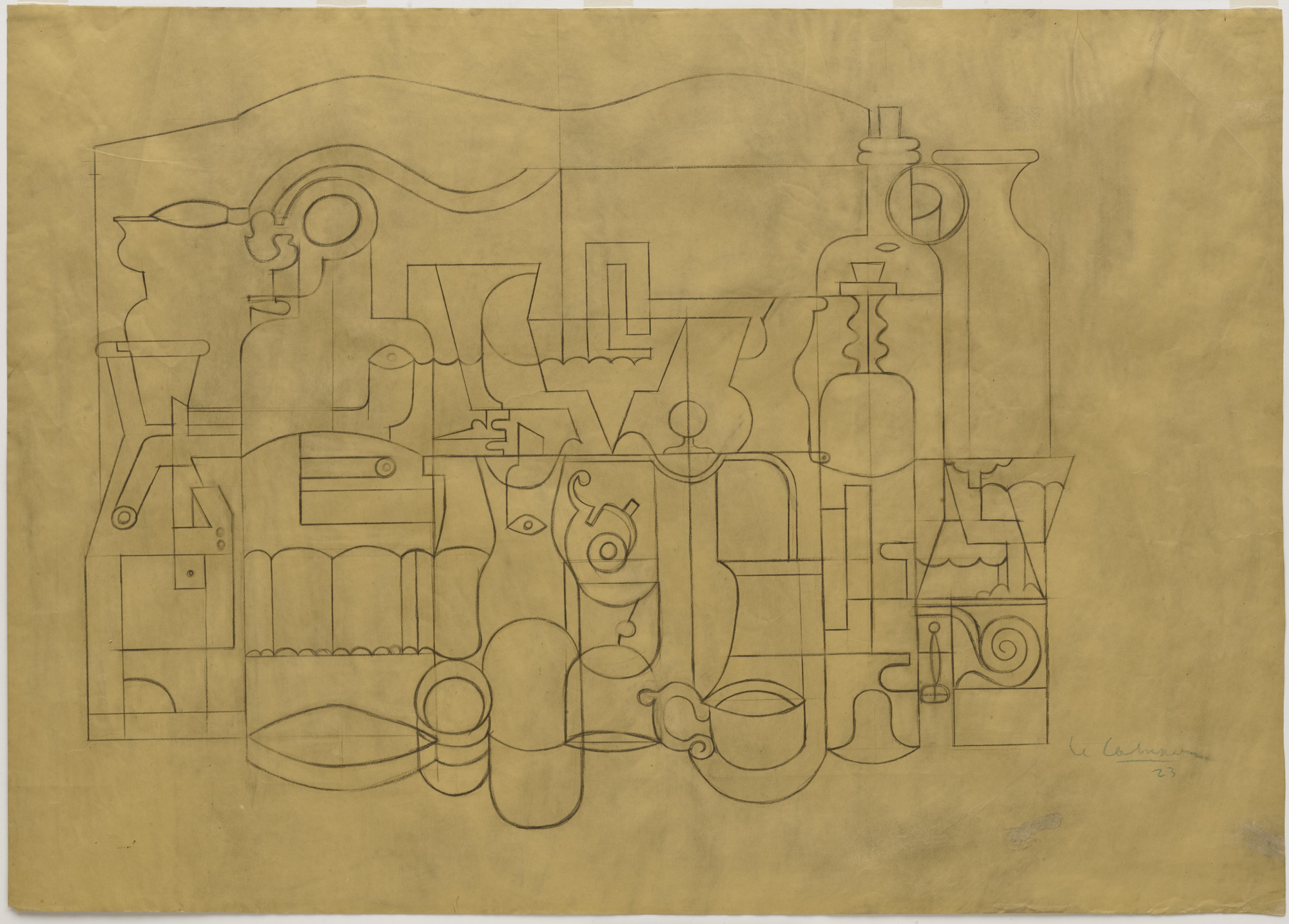 Le Corbusier (Charles-Édouard Jeanneret). Still Life with Objects