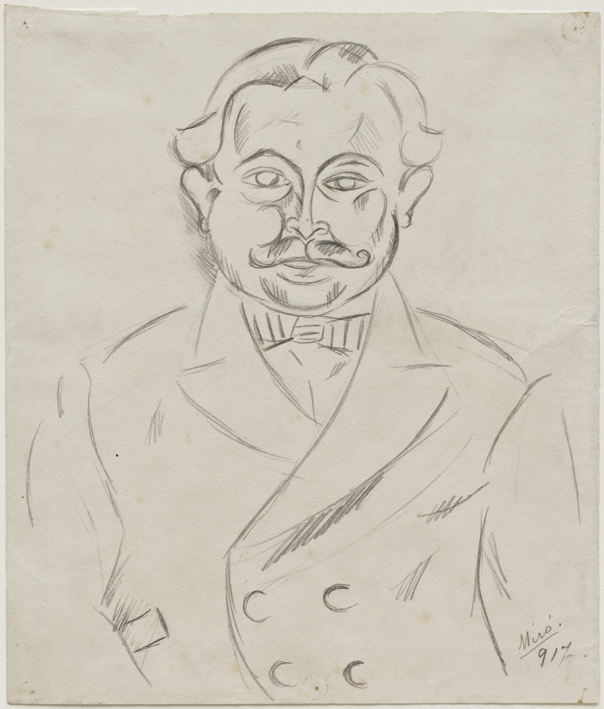 Joan Miró. Man with a Moustache. 1917