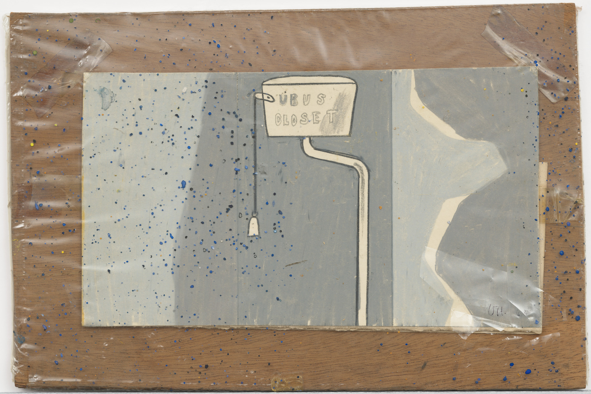 David Hockney. Ubu's Closet, design for Ubu Roi