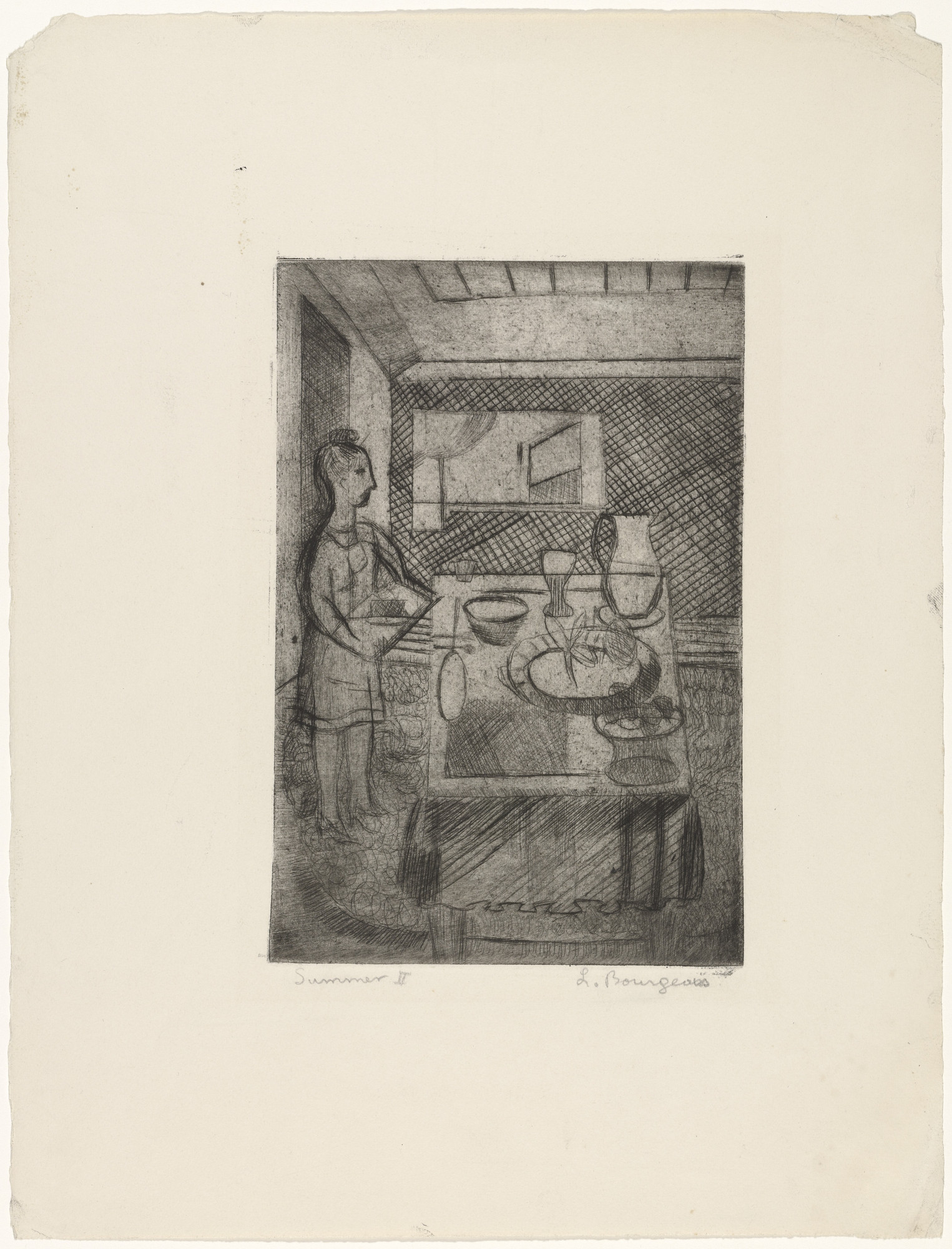Louise Bourgeois. Easton, state II of III, variant