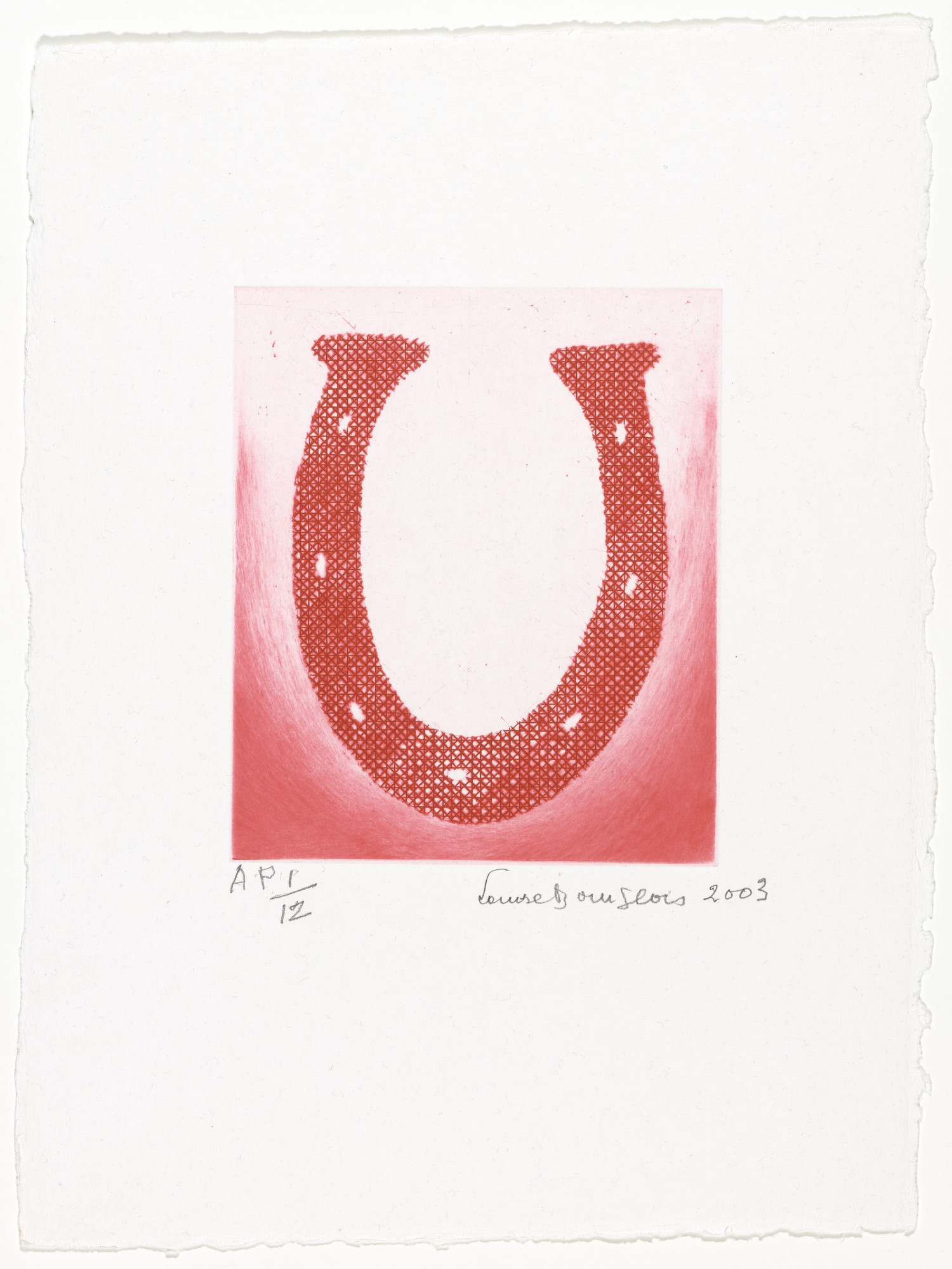 Louise Bourgeois. Horseshoe, version 2 of 2, state II of II