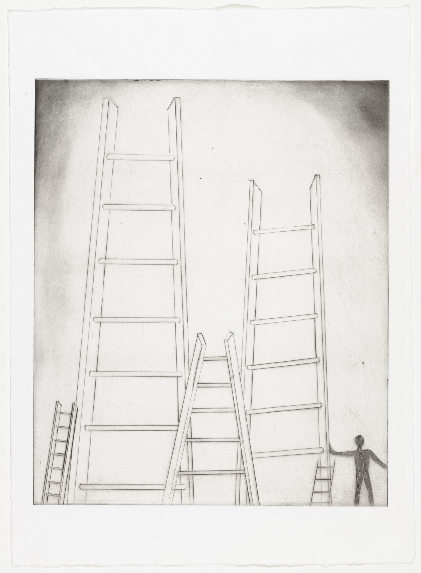 Louise Bourgeois. The Ladders, state IV of VII, variant
