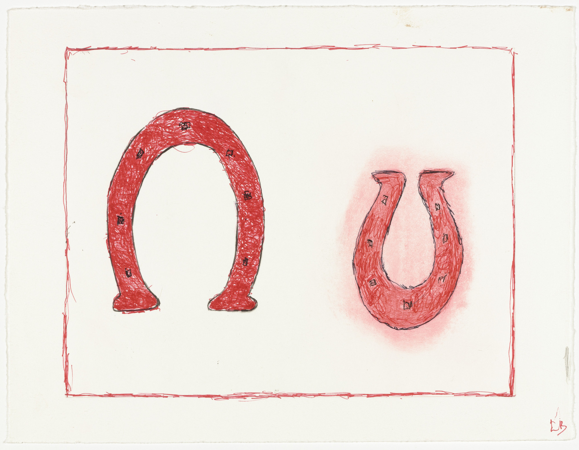 Louise Bourgeois. Horseshoe, version 1 of 2, state I of V