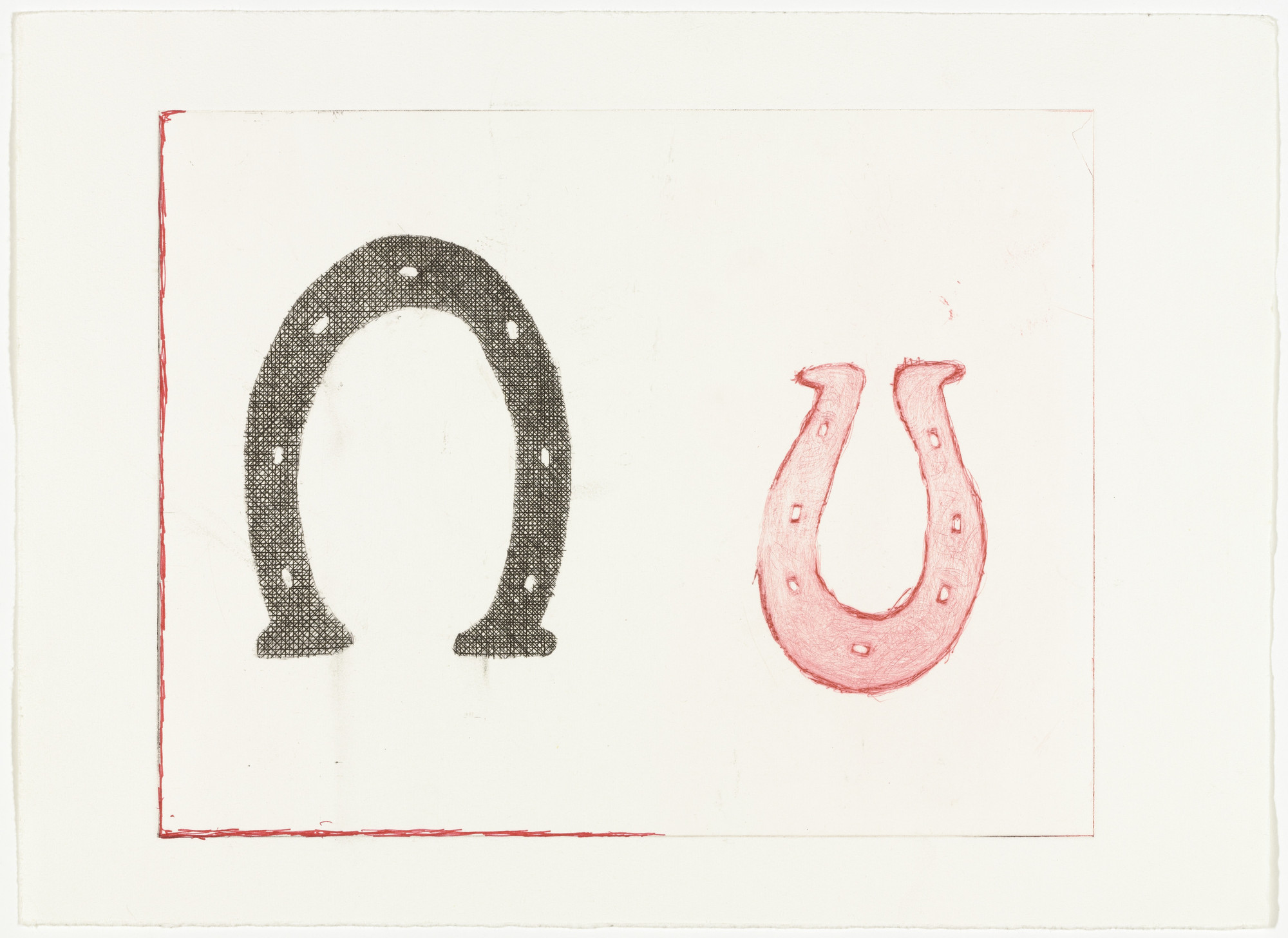 Louise Bourgeois. Horseshoe, version 1 of 2, state IV of V
