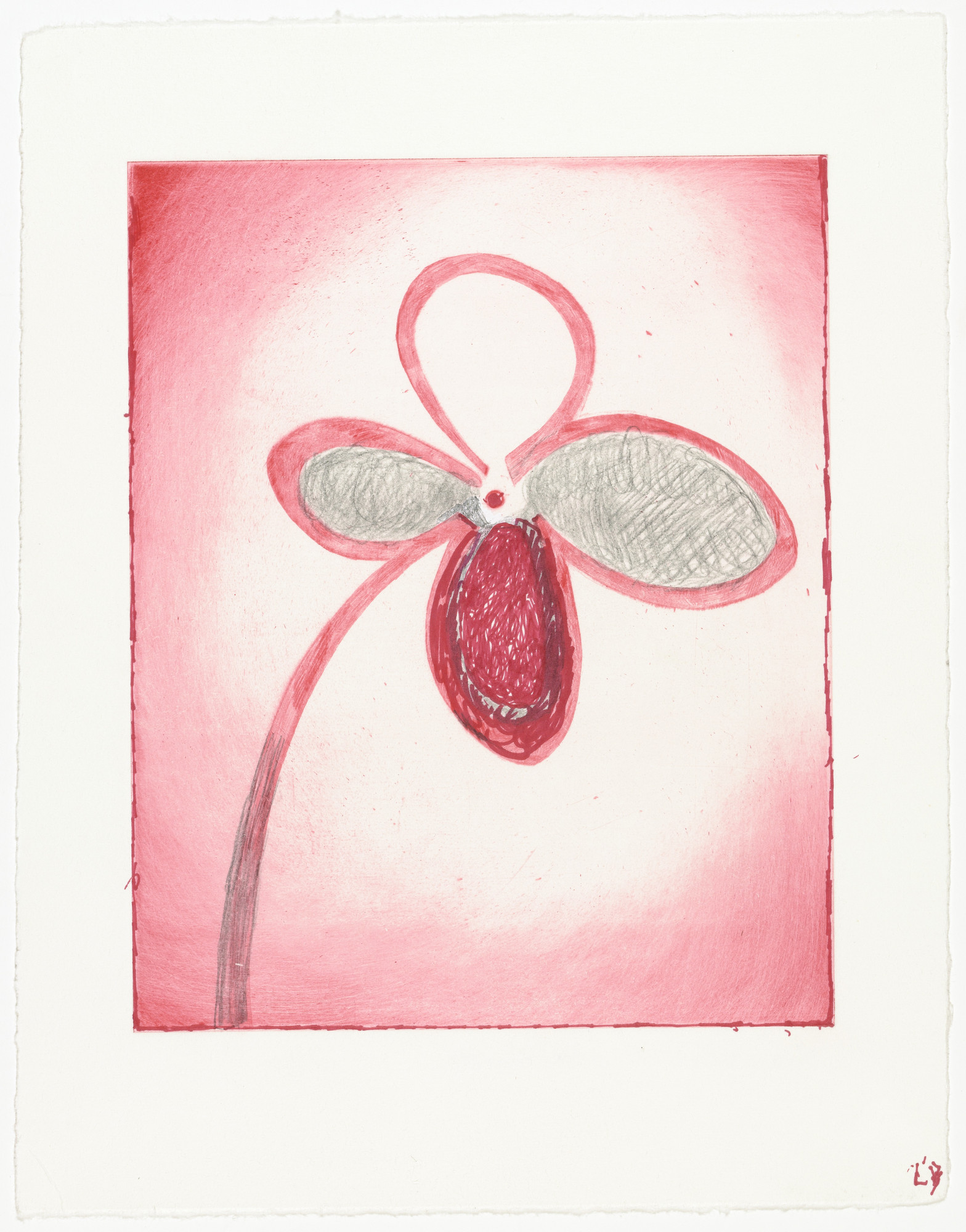 Louise Bourgeois. Untitled, state II of IV, variant