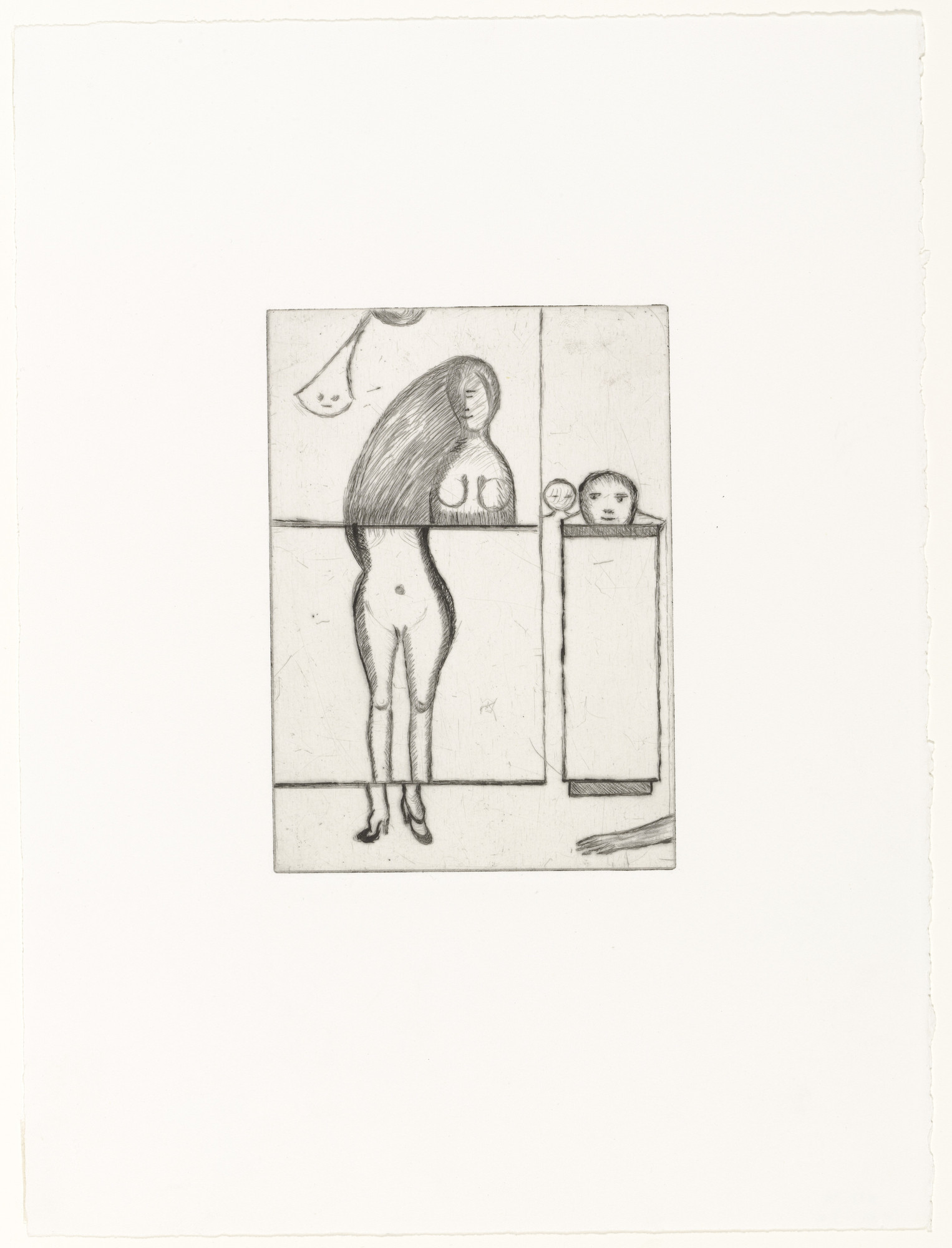 Louise Bourgeois. Dismemberment, state III of IV, variant
