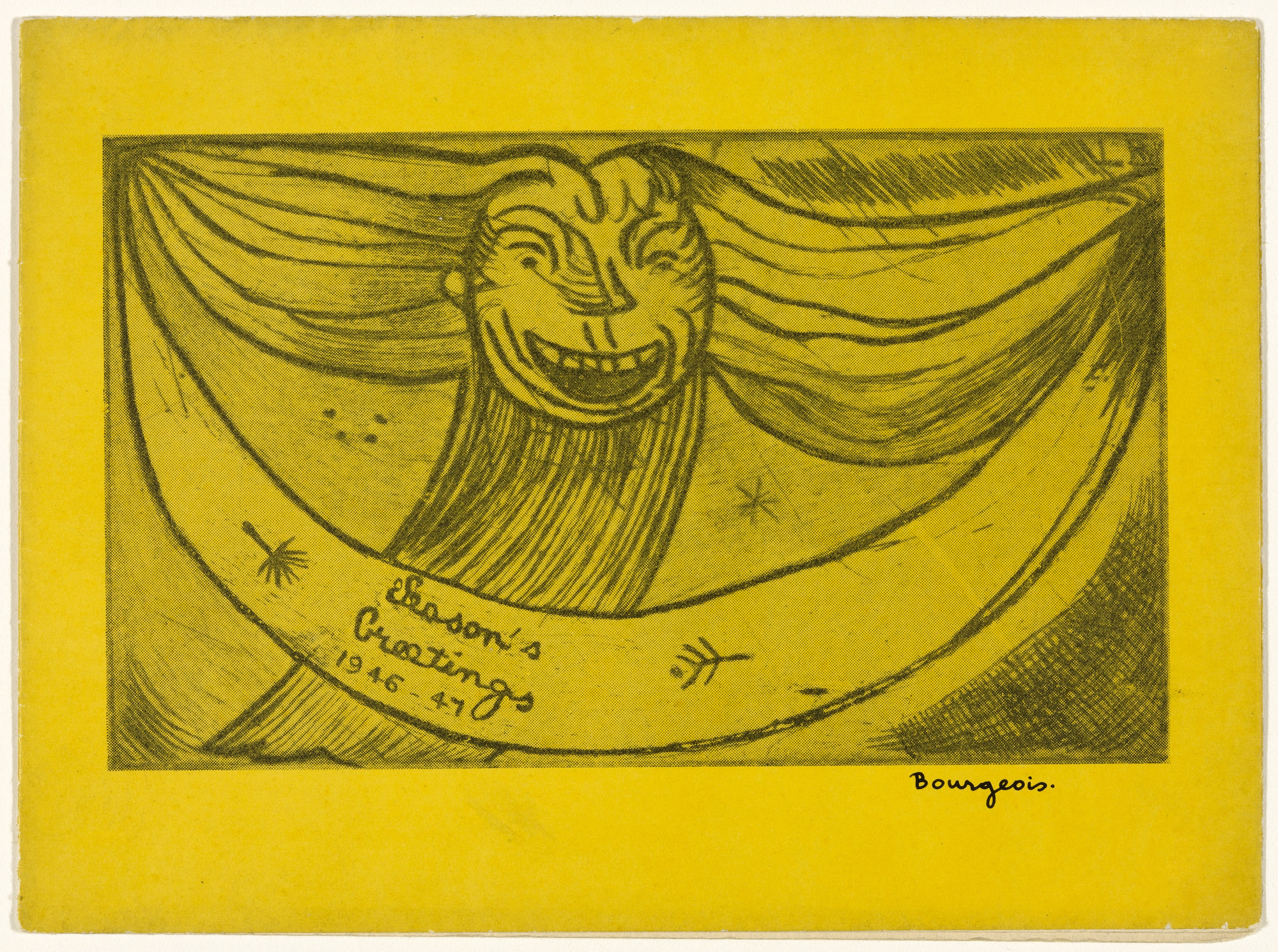Louise Bourgeois. Greetings: Laughing Monster, version 2 of 2, only state, variant