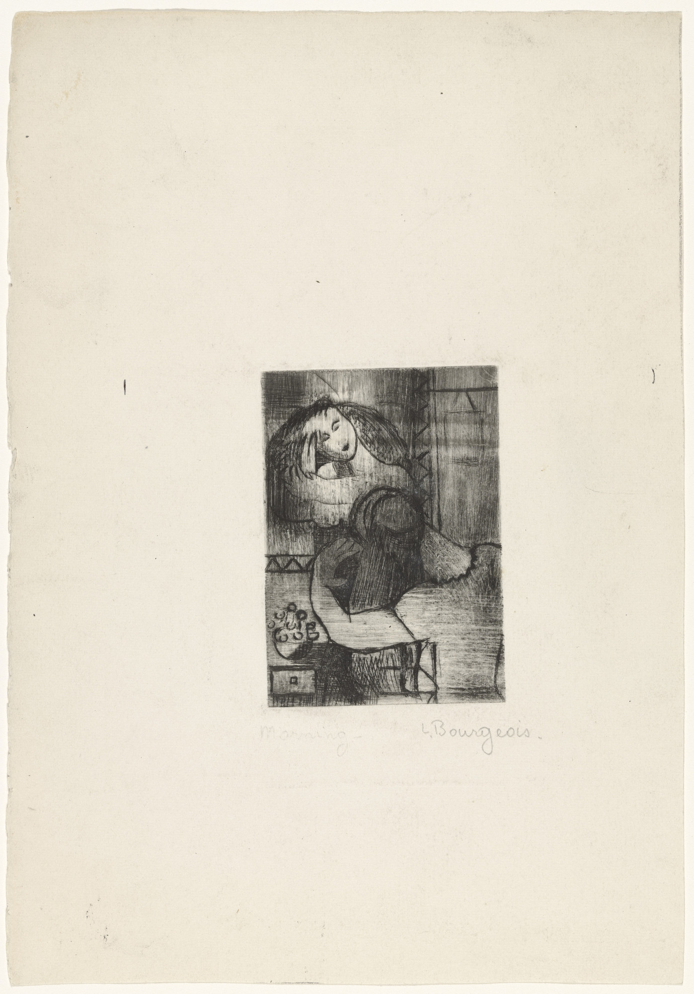 Louise Bourgeois. Morning, state IV of VI