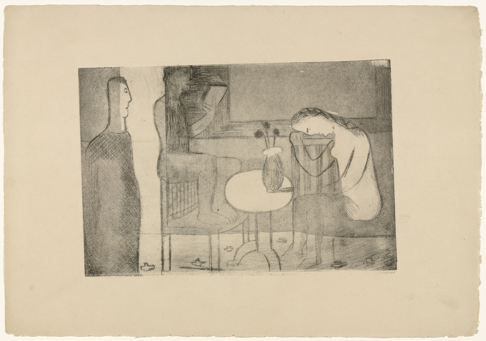 Louise Bourgeois. Youth, state VIII of X, variant