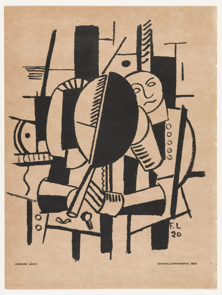 Woman at the Mirror from Das Kunstblatt, IV annual, Fernand Léger, 1920