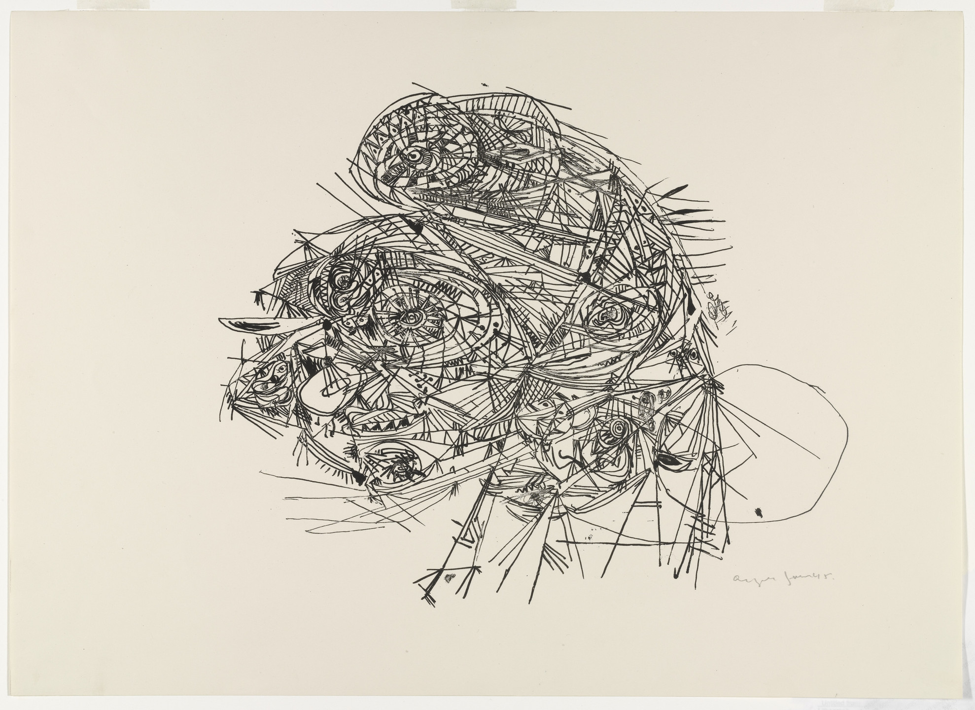 Asger Jorn. Untitled from 8 Lithographs (8 Litografier). 1945, published 1949