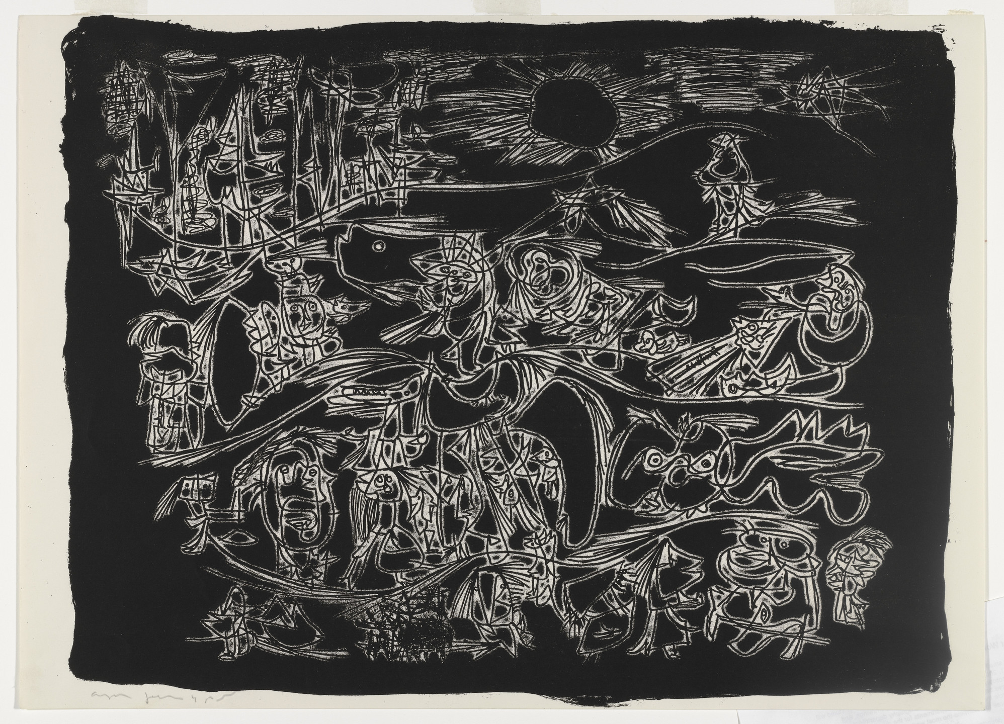 Asger Jorn. Untitled from 8 Lithografier (8 Lithographs). 1945