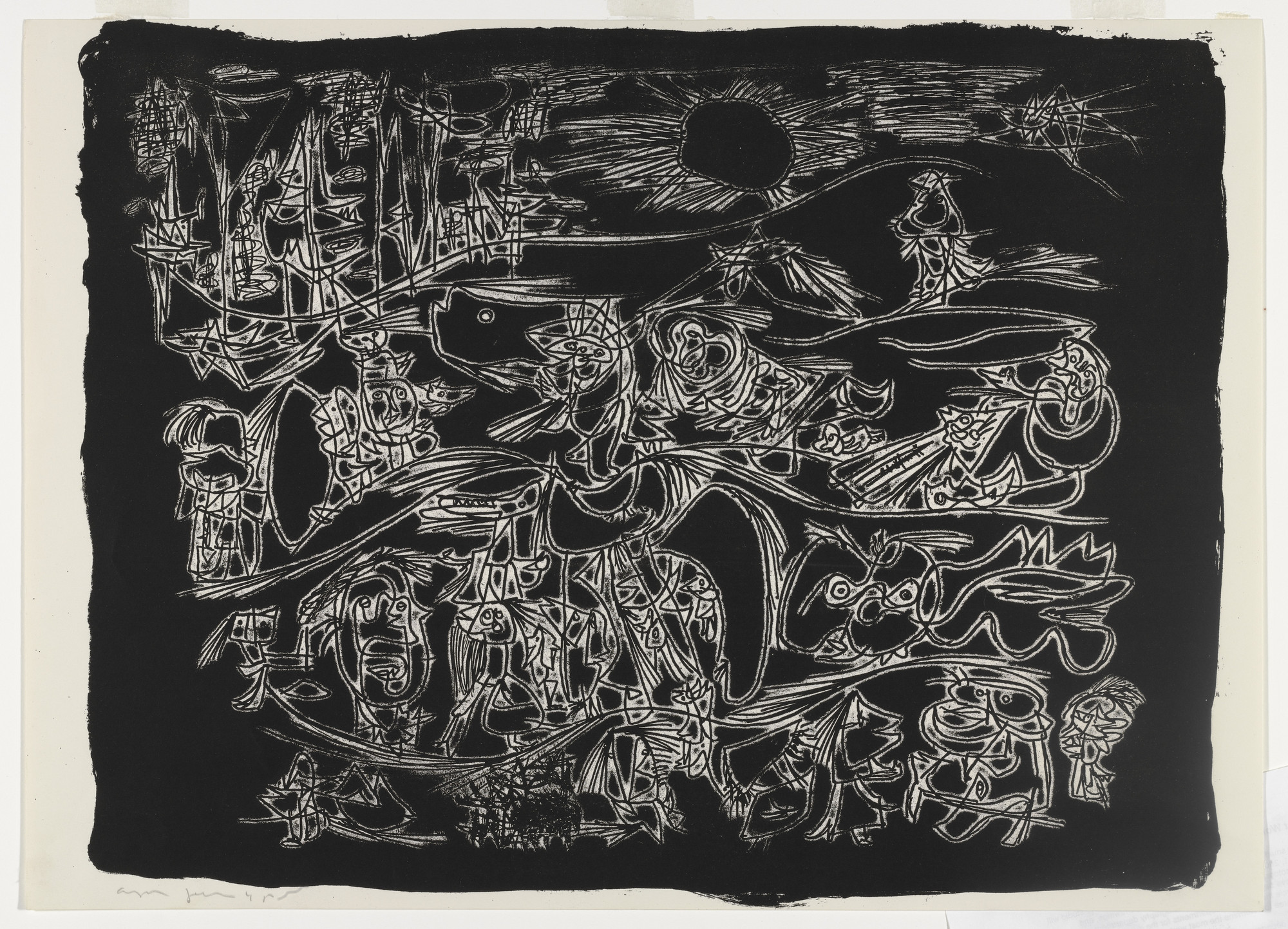 Asger Jorn. Untitled from 8 Lithographs ( 8 Litografier )