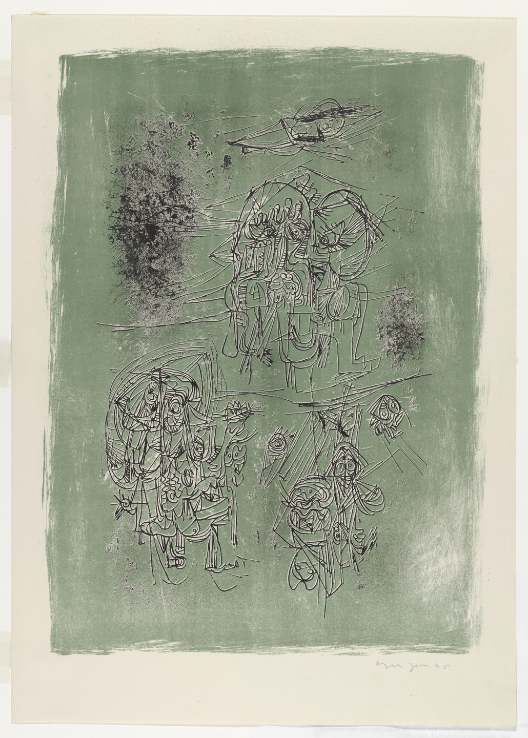 Asger Jorn. Untitled from 8 Lithografier (8 Lithographs). 1945