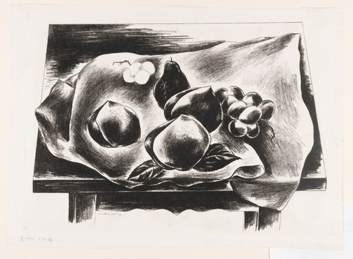 Yasuo Kuniyoshi. Still Life - (Peaches and Grapes). 1927 | MoMA
